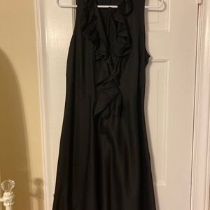 Lauren Ralph Lauren Ruffle Top Dress Black, Sz 12